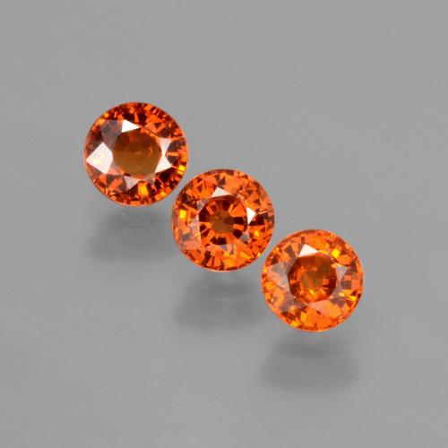1,82 ct natürliche orangefarbener Spessartin-Edelsteine, Rundschliff, VS