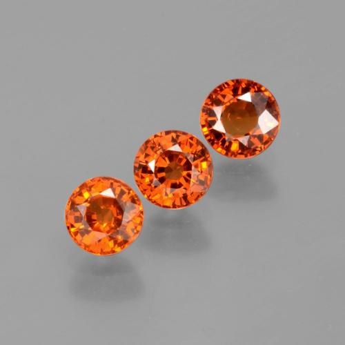 1,82 ct natürliche orangefarbener Spessartin-Edelsteine, Rundschliff, VS