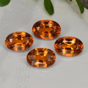 2,95 ct natürliche orangefarbener Spessartin-Edelsteine, Oval Schliff, VVS-VS
