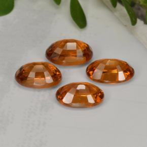 2,95 ct natürliche orangefarbener Spessartin-Edelsteine, Oval Schliff, VVS-VS