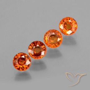 2.23 ct natürliche Amber Orange Spessartit-Garn-Edelsteine, Runden, VS