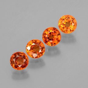 2,09 ct natürliche Mittelorange Spessartin-Edelsteine, Rund Schliff, VS