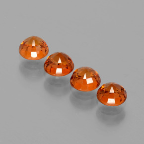2,09 ct natürliche Mittelorange Spessartin-Edelsteine, Rund Schliff, VS