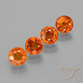1.90 ct natürliche Mittelorange Spessartit-Garn-Edelsteine, Runden, VS
