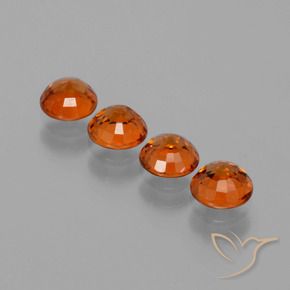 2.14 ct natürliche Amber Orange Spessartit-Garn-Edelsteine, Runden, VS