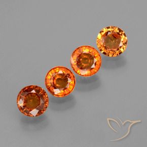 2.09 ct natürliche Mittelorange Spessartit-Garn-Edelsteine, Runden, VVS-VS