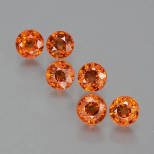 2,36 ct natürliche orangefarbener Spessartin-Edelsteine, Rundschliff, VS