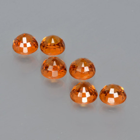 2,36 ct natürliche orangefarbener Spessartin-Edelsteine, Rundschliff, VS