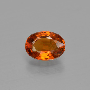 1,09 ctw natürlicher orangefarbener Spessartin, Oval Schliff, VS-SI