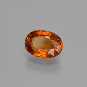 1,09 ctw natürlicher orangefarbener Spessartin, Oval Schliff, VS-SI