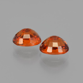  ct natürliche orangefarbener Spessartin-Edelsteine, Oval Schliff, VS