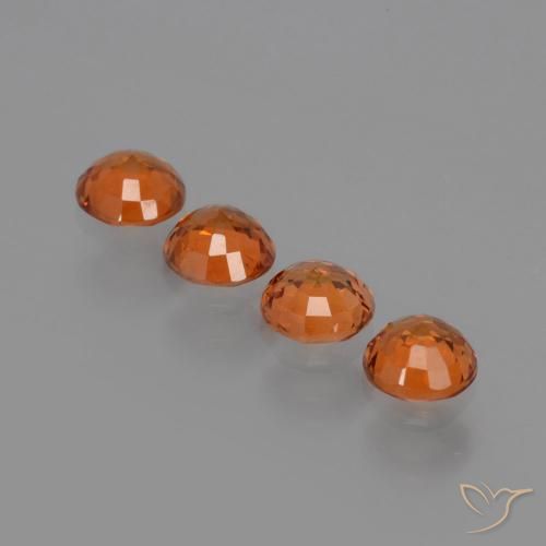 1.93 ct natürliche Feuerorange Spessartit-Garn-Edelsteine, Runden, VVS-VS