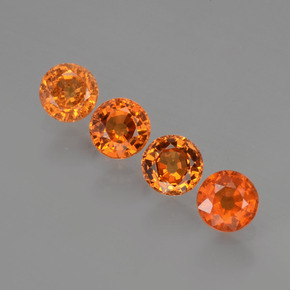 2.03 ct natürliche Mittelorange Spessartit-Garn-Edelsteine, Rund Schliff, VS