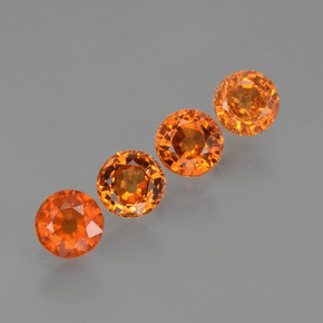 2.03 ct natürliche Mittelorange Spessartit-Garn-Edelsteine, Rund Schliff, VS