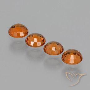 1.73 ct natürliche tieforange Spessartit-Garn-Edelsteine, Runden, VS