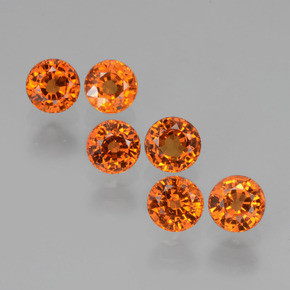 2.65 ct natürliche Mittelorange Spessartit-Garn-Edelsteine, Rund Schliff, VS