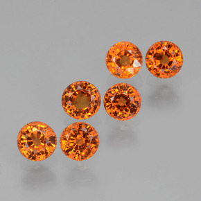 2.65 ct natürliche Mittelorange Spessartit-Garn-Edelsteine, Rund Schliff, VS