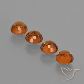 2.62 ct natürliche rötlich-orange Spessartit-Garn-Edelsteine, Runden, VS