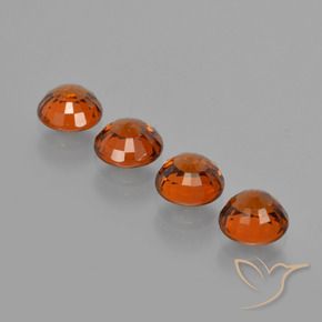 2.61 ct natürliche rötlich-orange Spessartit-Garn-Edelsteine, Runden, VS