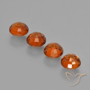 2.86 ct natürliche Feuerorange Spessartit-Garn-Edelsteine, Runden, VS