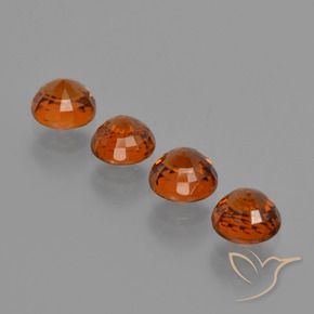 2.16 ct natürliche Dunkelorange Spessartit-Garn-Edelsteine, Runden, VS