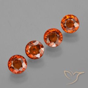 2.43 ct natürliche Dunkelorange Spessartit-Garn-Edelsteine, Runden, VS