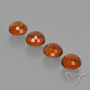 2.43 ct natürliche Dunkelorange Spessartit-Garn-Edelsteine, Runden, VS