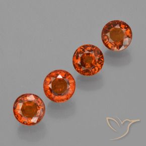 2.29 ct natürliche Dunkelorange Spessartit-Garn-Edelsteine, Runden, VS