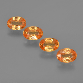  ct natürliche orangefarbener Spessartin-Edelsteine, Oval Schliff, VS