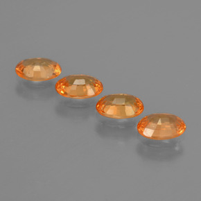  ct natürliche orangefarbener Spessartin-Edelsteine, Oval Schliff, VS