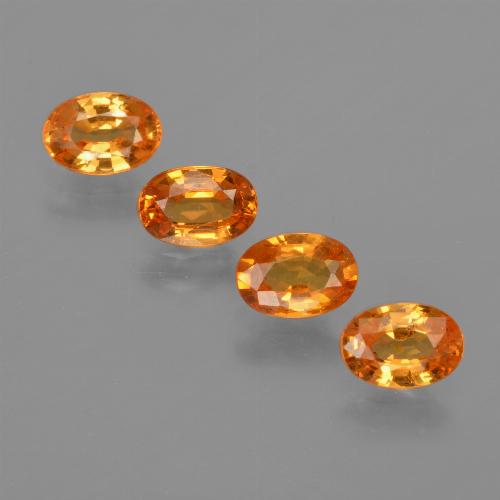 2.51 ct natürliche hellorange Spessartit-Garn-Edelsteine, Oval Schliff, VS