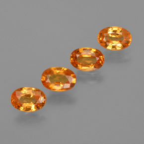 2.51 ct natürliche hellorange Spessartit-Garn-Edelsteine, Oval Schliff, VS