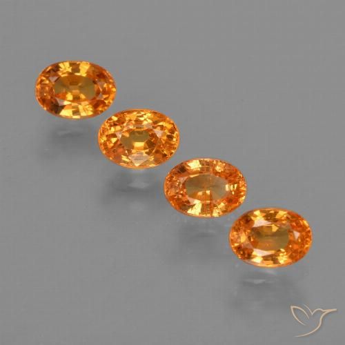 2.31ctw Natürlicher hellorange Spessartit-Garn, Oval, VS