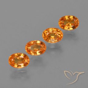 2.31 ct natürliche hellorange Spessartit-Garn-Edelsteine, Oval, VS