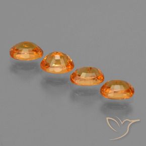 2.31 ct natürliche hellorange Spessartit-Garn-Edelsteine, Oval, VS