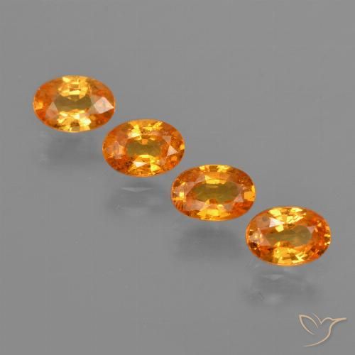 2.37ctw Natürlicher hellorange Spessartit-Garn, Oval, VS