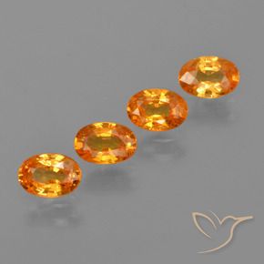 2.37 ct natürliche hellorange Spessartit-Garn-Edelsteine, Oval, VS