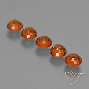 2.85 ct natürliche Dunkelorange Spessartit-Garn-Edelsteine, Runden, VS-SI