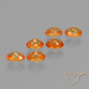 2.39 ct natürliche hellorange Spessartit-Garn-Edelsteine, Oval, VS