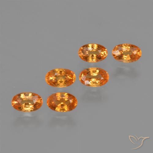 2.43ctw Natürlicher hellorange Spessartit-Garn, Oval, VS