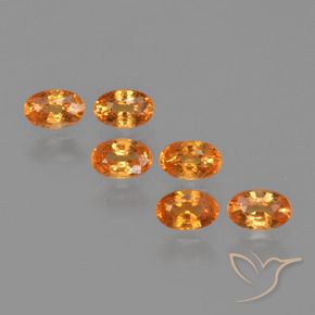 2.43 ct natürliche hellorange Spessartit-Garn-Edelsteine, Oval, VS