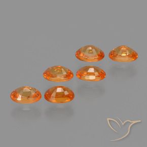2.43 ct natürliche hellorange Spessartit-Garn-Edelsteine, Oval, VS