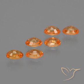 2.37 ct natürliche Mittelorange Spessartit-Garn-Edelsteine, Oval, VS-SI