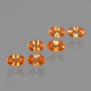 2,40 ct natürliche orangefarbener Spessartin-Edelsteine, Oval Schliff, VS