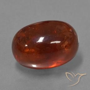 9,17 ctw natürlicher Dunkelorange Spessartit-Garn, Oval, Lichtdurchlässig
