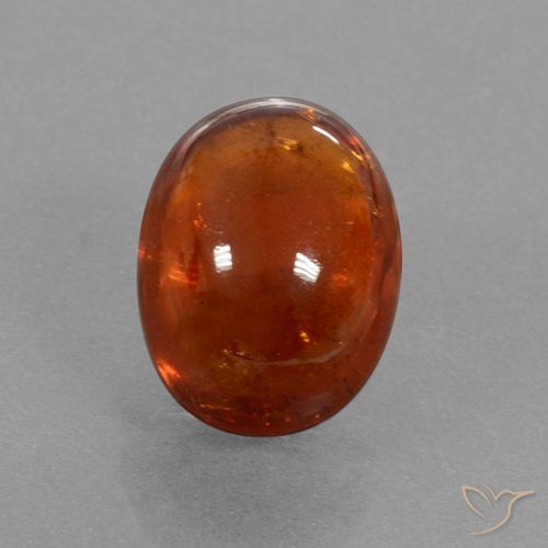 5.48ct Natürlicher rötlich-orange Spessartit-Garn, Oval, Lichtdurchlässig