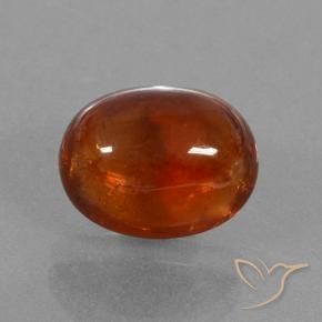 9,17 ctw natürlicher rötlich-orange Spessartit-Garn, Oval, Lichtdurchlässig