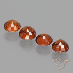 3.04 ct natürliche tiefrot Spessartit-Garn-Edelsteine, Runden, VS