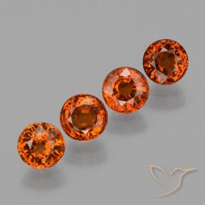 2.20 ct natürliche Feuerrot Spessartit-Garn-Edelsteine, Runden, VS