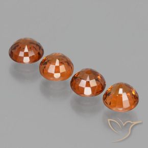 2.78 ct natürliche tieforange Spessartit-Garn-Edelsteine, Runden, VS